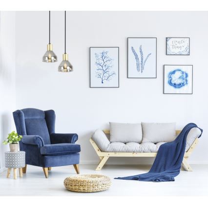 Kronleuchter an Schnur GREGORY 1xE14/40W/230V