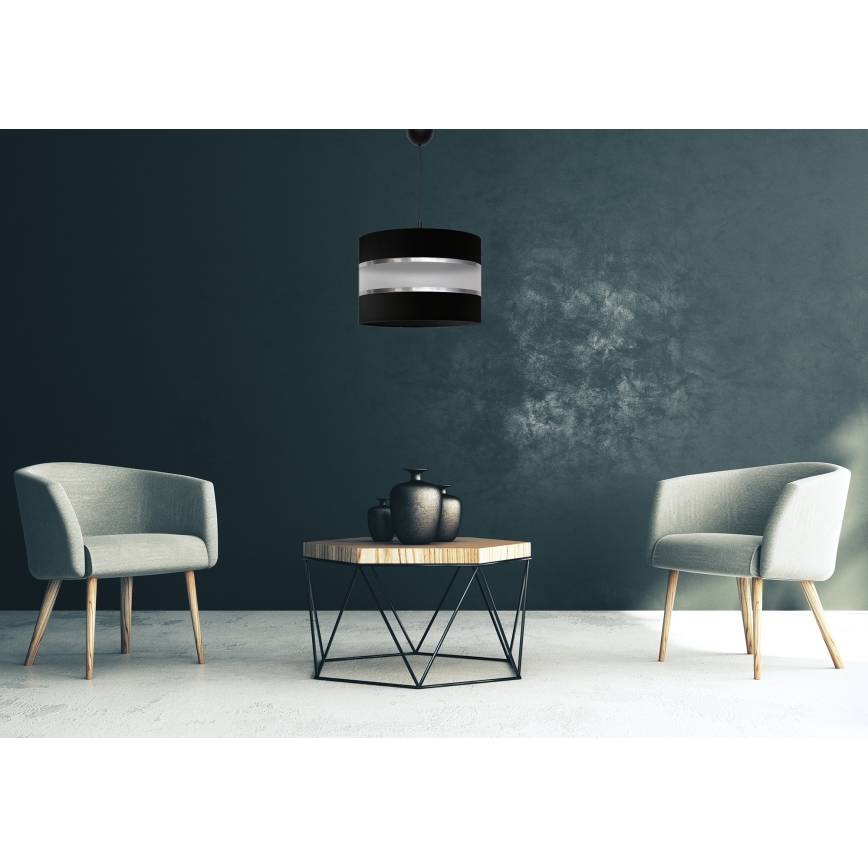 Kronleuchter an Schnur HELEN 1xE27/15W/230V schwarz