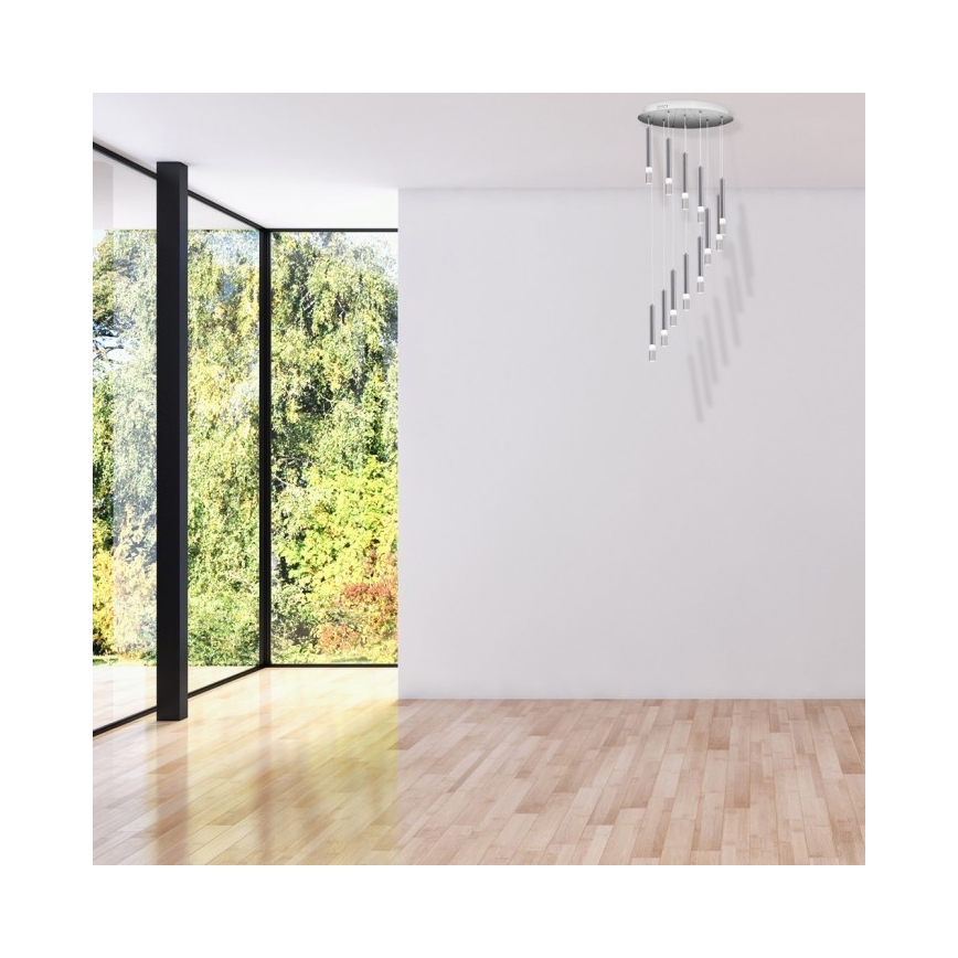Kronleuchter an Schnur ICE 12xLED/1W/230V