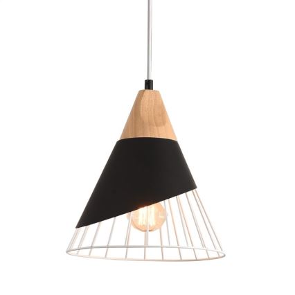 Kronleuchter an Schnur IRIS 1x E27/40W/230V schwarz