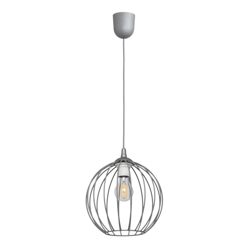 Kronleuchter an Schnur MERCURE 1xE27/15W/230V grau