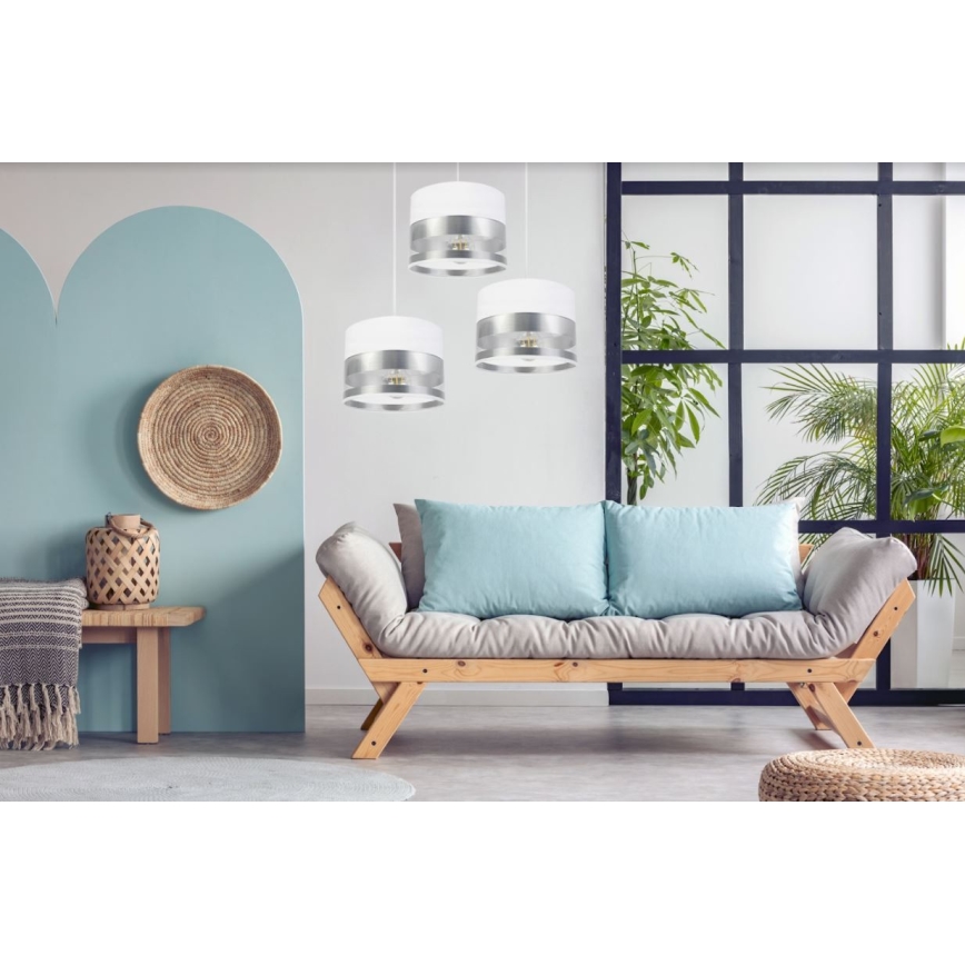 Kronleuchter an Schnur MILO 3xE27/60W/230V silber