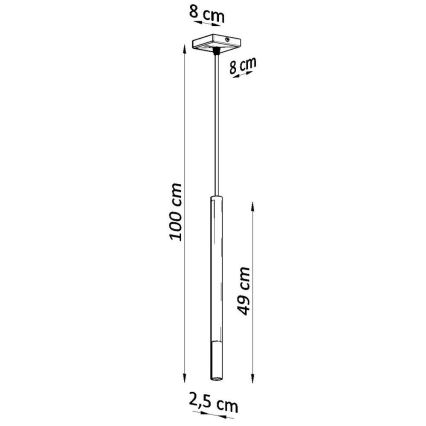 Kronleuchter an Schnur MOSAIC 1xG9/12W/230V schwarz/kupfer