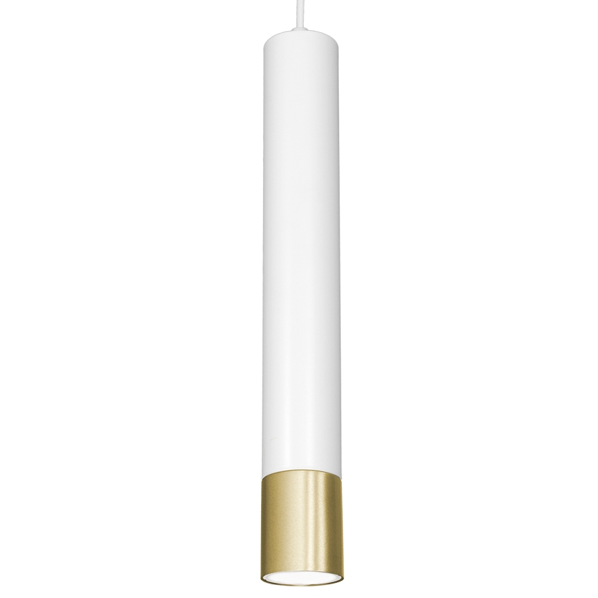 Kronleuchter an Schnur NEST 3xGU10/8W/230V weiß/gold