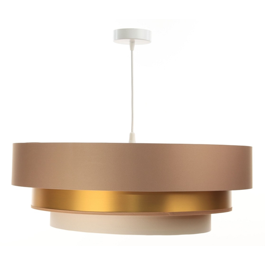 Kronleuchter an Schnur TRINITI 1xE27/60W/230V beige/gold