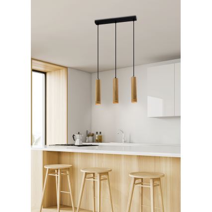 Kronleuchter an Schnur TUBO 3xGU10/25W/230V