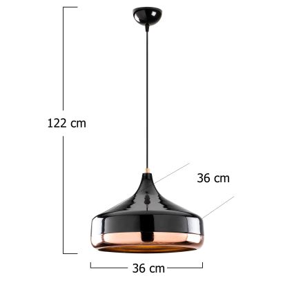 Kronleuchter an Schnur YILDO 1xE27/40W/230V