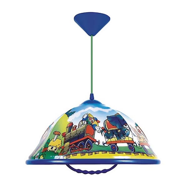 Kronleuchter an Seile AKRYL DZ 1xE27/15W Zirkus/blau