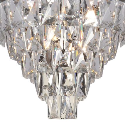 Kronleuchter an Stange CHELSEA 6xE14/40W/230V d 50 cm glänzendes Chrom