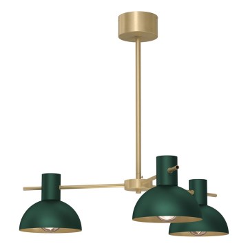 Kronleuchter an Stange ESTATE MINI 3xE27/15W/230V grün