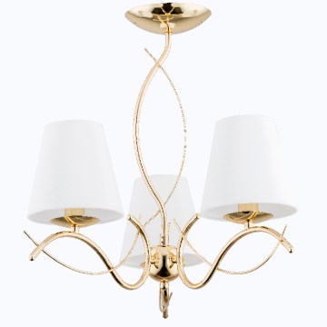 Kronleuchter an Stange MONZA 3xE14/10W/230V golden