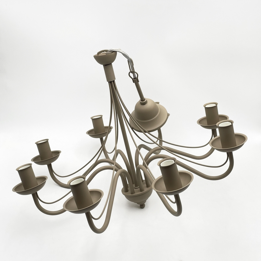 Kronleuchter ANTON, mit Kette, 8xE14/60W/230V, beige