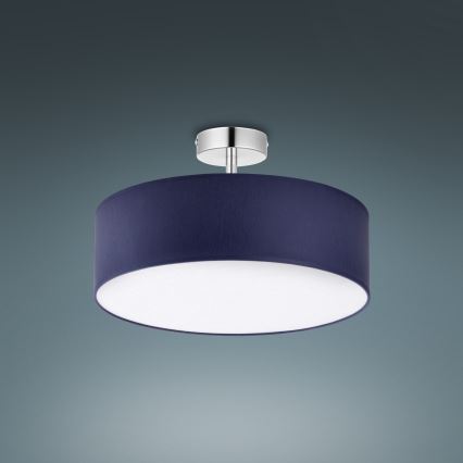 Kronleuchter auf Stange RONDO 4xE27/15W/230V d. 40 cm blau