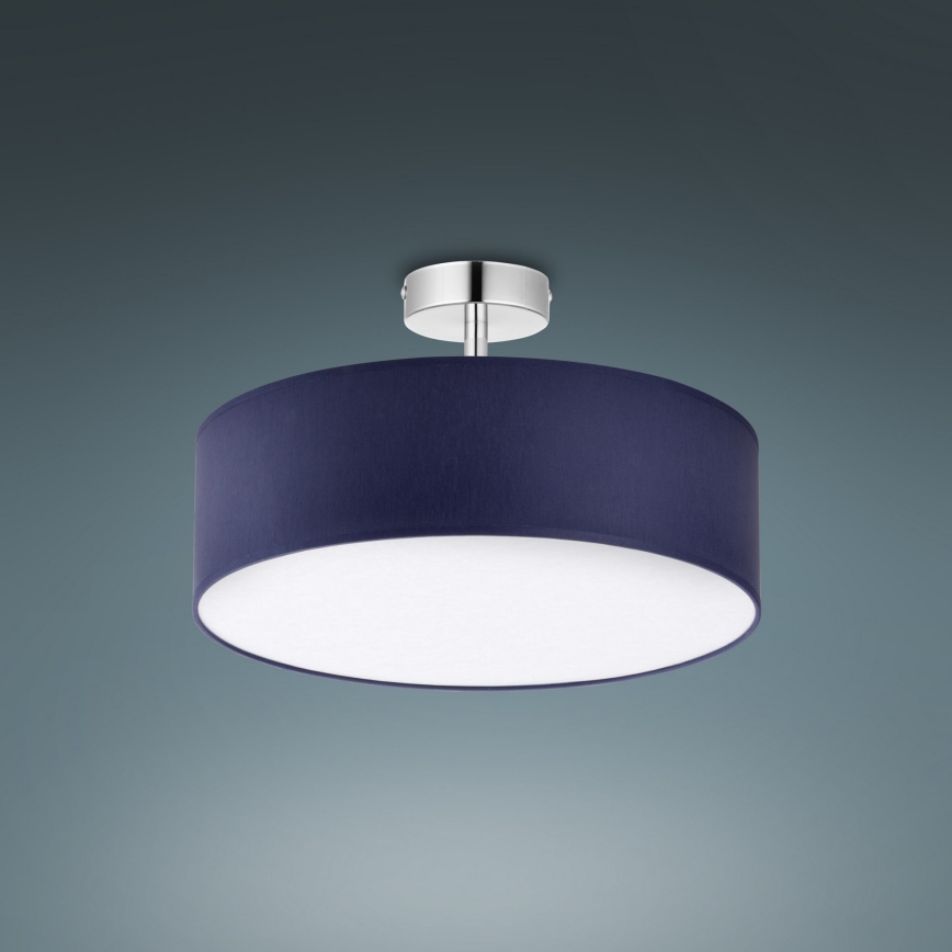 Kronleuchter auf Stange RONDO 4xE27/15W/230V d. 40 cm blau