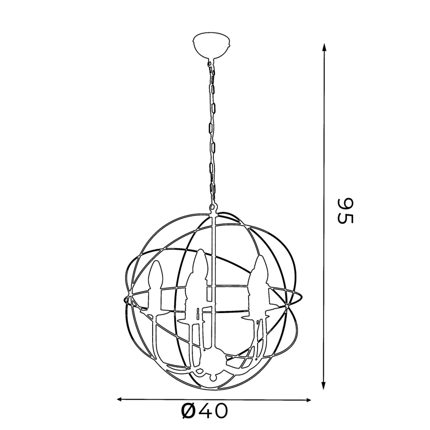 Kronleuchter GLOBE 5 5xE14/60W