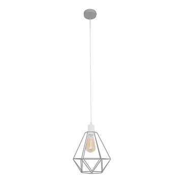 Kronleuchter KARO 1xE27/15W/230V grau