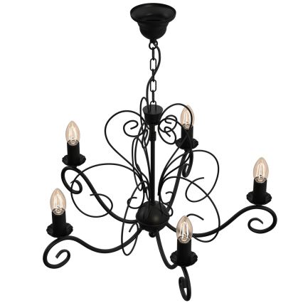 Kronleuchter an Kette MAURO 5xE14/60W/230V