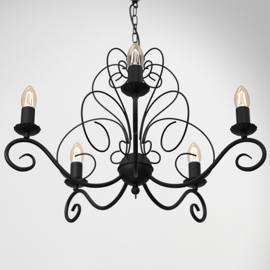 Kronleuchter an Kette MAURO 5xE14/60W/230V