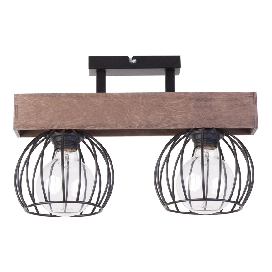Kronleuchter MILAN 2xE27/60W/230V Holz