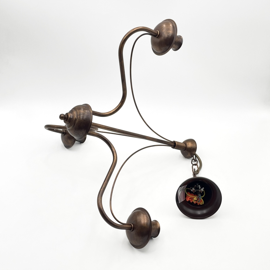 Kronleuchter mit Kette ANTON 3xE14/15W/230V Bronze