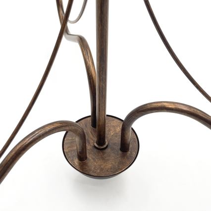 Kronleuchter mit Kette ANTON 3xE14/15W/230V Bronze