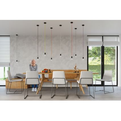 Kronleuchter na Lanku EDISON 1xE27/60W/230V orange