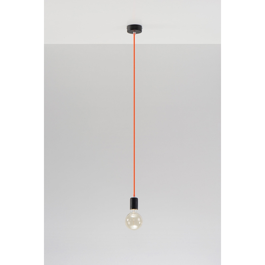 Kronleuchter na Lanku EDISON 1xE27/60W/230V orange