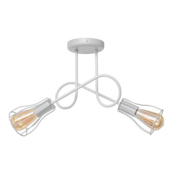 Kronleuchter OXFORD 2xE27/15W/230V weiß