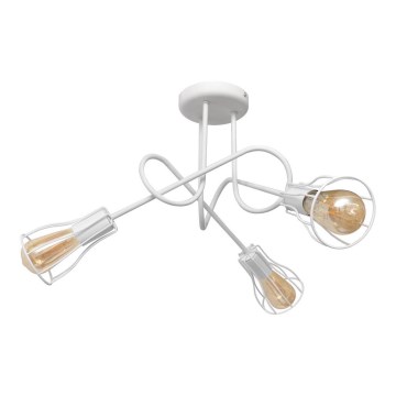 Kronleuchter OXFORD 3xE27/15W/230V weiß