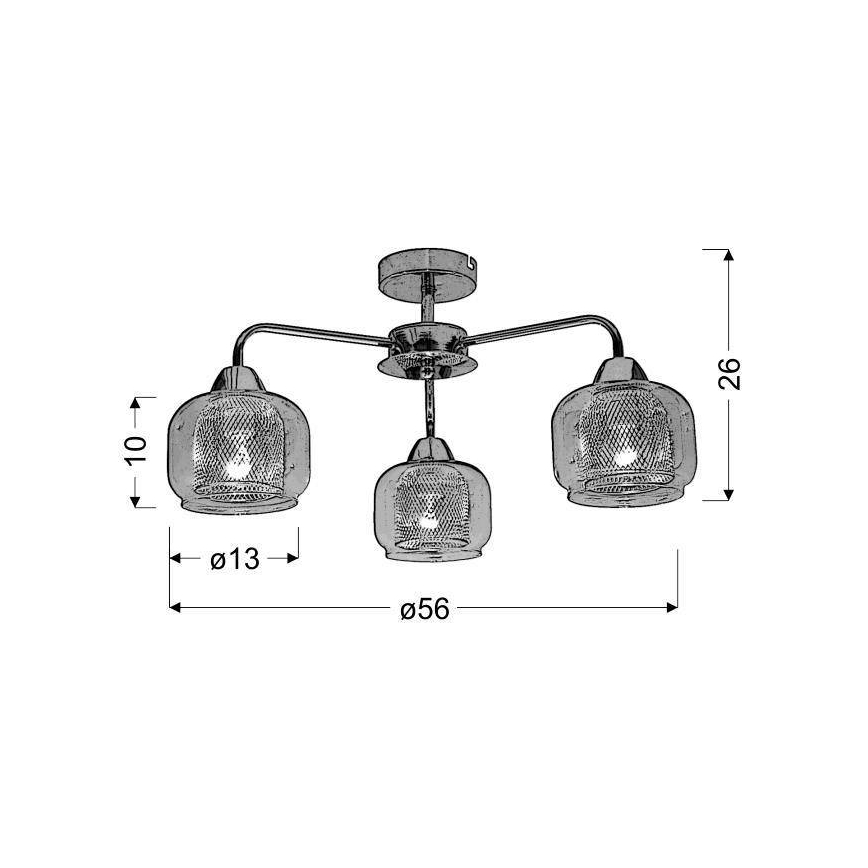 Kronleuchter RAY 3xE14/40W/230V