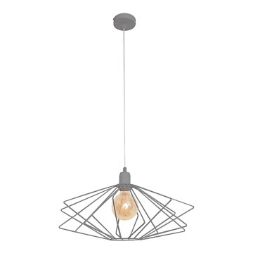 Kronleuchter SATURN 1xE27/15W/230V grau