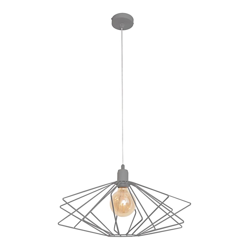 Kronleuchter SATURN 1xE27/15W/230V grau