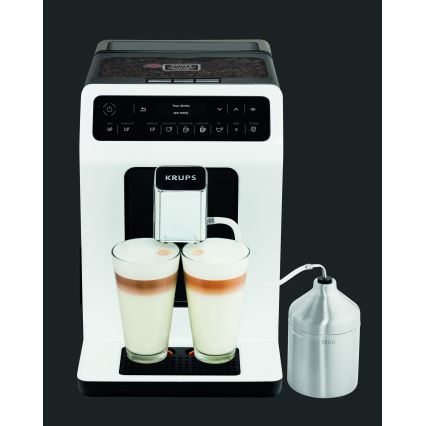 Krups - Automatische Kaffeemaschine mit Milchbehälter EVIDENCE 1450W/230V weiß