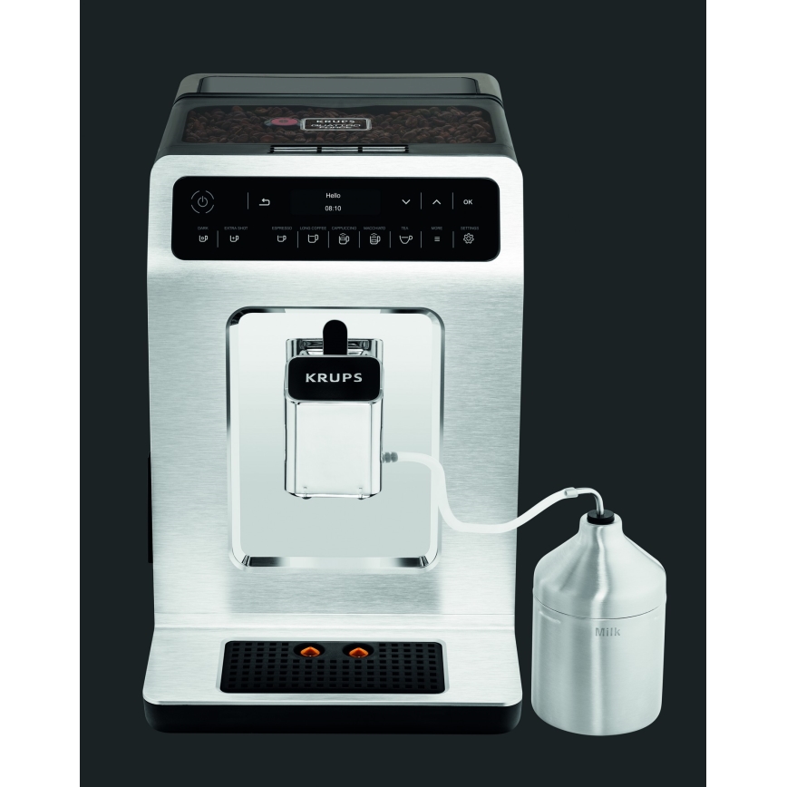 Krups - Automatische Kaffeemaschine mit Milchbehälter EVIDENCE 1450W/230V weiß