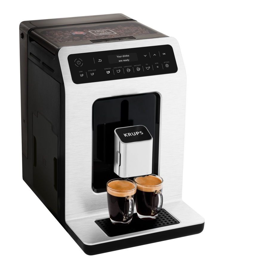 Krups - Automatische Kaffeemaschine mit Milchbehälter EVIDENCE 1450W/230V weiß