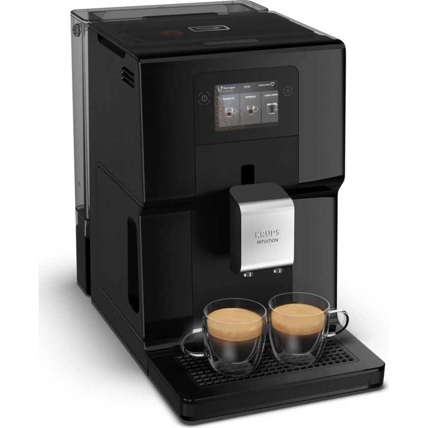 Krups - Automatische Kaffeemaschine mit Milchbehälter INTUITION PREFERENCE 1450W/230V schwarz
