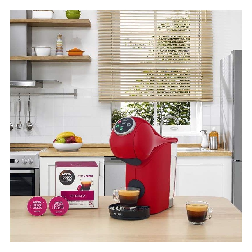 Krups - Kaffeekapselmaschine NESCAFÉ DOLCE GUSTO GENIO S PLUS 1500W rot