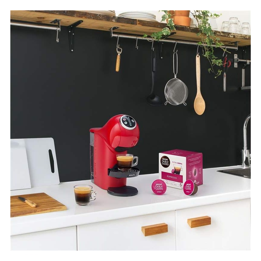 Krups - Kaffeekapselmaschine NESCAFÉ DOLCE GUSTO GENIO S PLUS 1500W rot