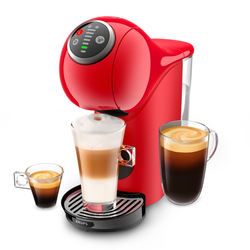 Krups - Kaffeekapselmaschine NESCAFÉ DOLCE GUSTO GENIO S PLUS 1500W rot