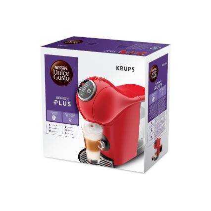 Krups - Kaffeekapselmaschine NESCAFÉ DOLCE GUSTO GENIO S PLUS 1500W rot
