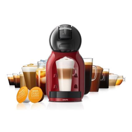 Krups - Kapsel-Kaffeemaschine NESCAFÉ DOLCE GUSTO MINI ME 1500W/230V rot/schwarz