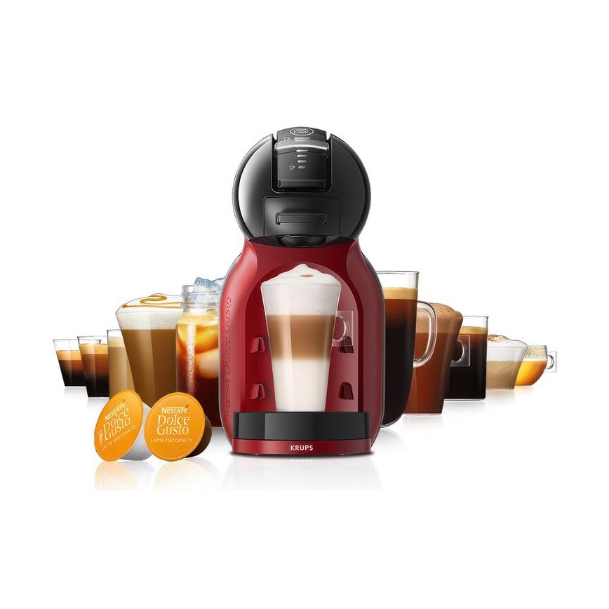 Krups - Kapsel-Kaffeemaschine NESCAFÉ DOLCE GUSTO MINI ME 1500W/230V rot/schwarz