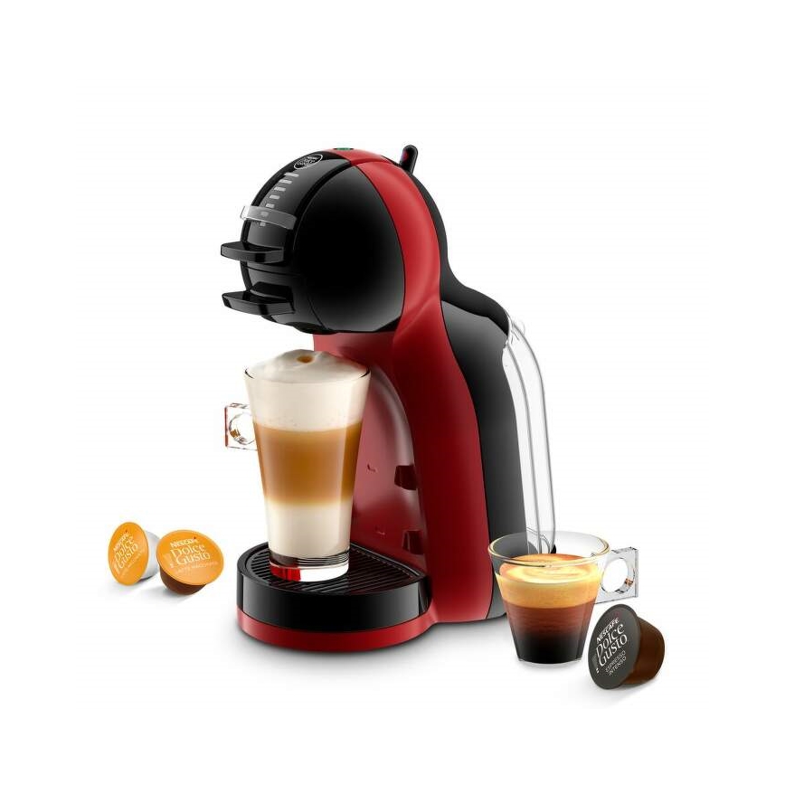 Krups - Kapsel-Kaffeemaschine NESCAFÉ DOLCE GUSTO MINI ME 1500W/230V rot/schwarz