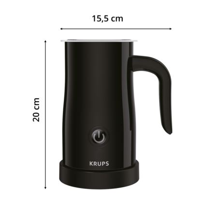 Krups - Milchaufschäumer 300ml schwarz