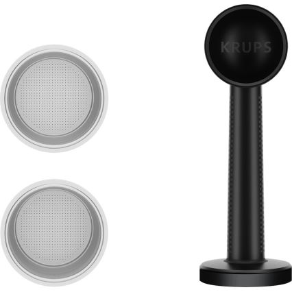 Krups - Siebträger-Kaffeemaschine für zwei Tassen AUTHENTIC 1450W/230V grau