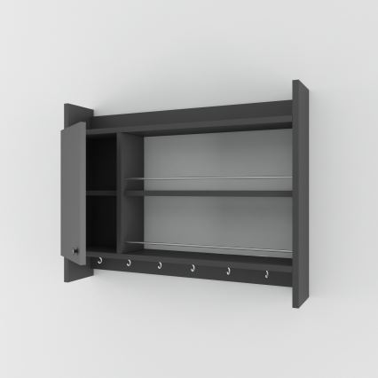 Küchen-Wandregal KNERR 65x85 cm anthrazit