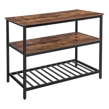 Küchenregal MARGE Braun/Schwarz