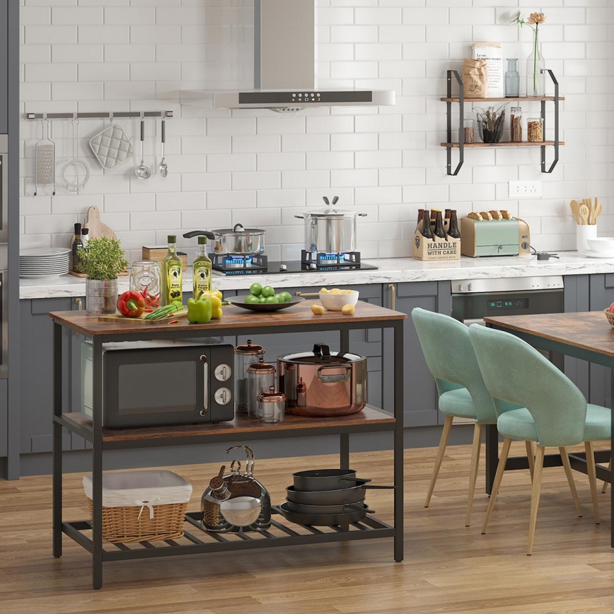 Küchenregal MARGE Braun/Schwarz