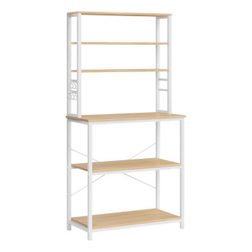 Küchenregal MARGE braun/weiß