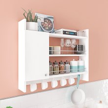 Küchenwandregal KNERR 65x85 cm weiß